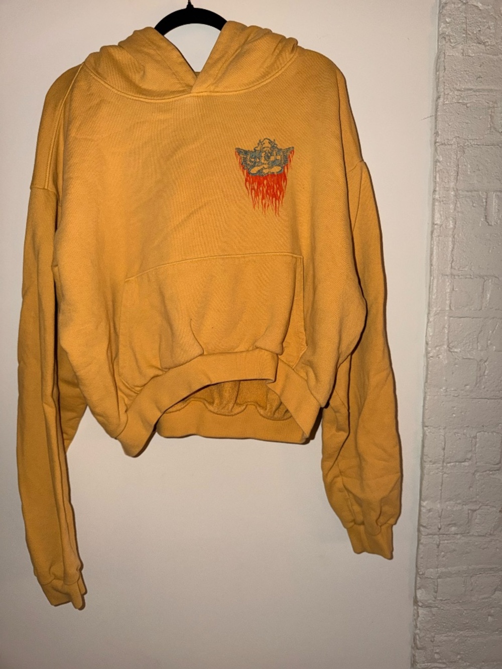 Boys Lie Ask Me If I Care Cropped Hoodie